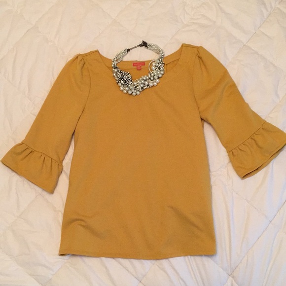 ModCloth Mustard Top - Picture 5 of 7